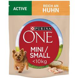 Purina ONE Mini Active Pollo e Riso Crocchette per cani - Set % 2 x 9 kg