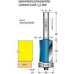 Cobolt 205-024-M228 Kantfräs kullager