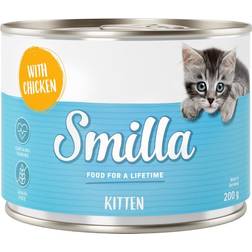 Smilla 6x200 g Kitten Kylling Kattefoder