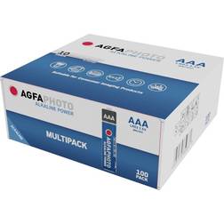 AgfaPhoto Batteri AAA (R03) Alkaliskt Power LR03 1.5 V 100 st