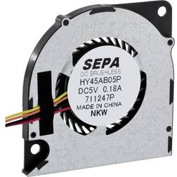 SEPA HY45AB05 Radial-Lüfter, 45x45x4,3mm, 5V, 31dB, 7700U/min, Gleitlager