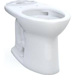 Toto Drake 24 1/2" Universal Height Tornado Flush Elongated Front Toilet Bowl Only in Cotton White 10" Rough-In, C776CEFG.10#01