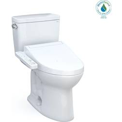Toto Drake 28 3/8" Two-Piece 1.6 GPF Single Flush Elongated Toilet with Washlet C2 in Cotton 10" Rough-In, MW7763074CEFG.10#01
