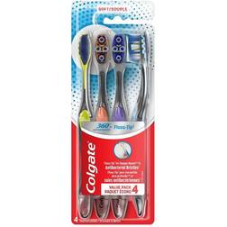 Colgate 360 Total Advanced Floss-Tip Manual Toothbrush with Cheek