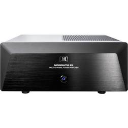 Monoprice Monolith 2x200 Watts Per Channel Two Channel Home Theater Stereo Power Amplifier with XLR Inputs Black