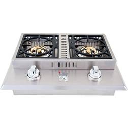 Premium Grills Stainless Steel Drop Propane Double Burner