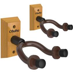 Guitar Wall Mount Hanger 2-Pack Ohuhu Guitar Hanger Wall Hook Holder Stand for Bass Electric Acoustic Guitar Ukulele