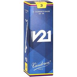 Vandoren Bass Clarinet Reed V21 3 Hardness 5 pcs