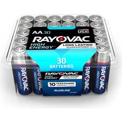 Rayovac High Energy AA Alkaline Batteries 30 pk Clamshell