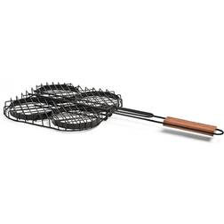 The Companion Group Charcoal Nonstick Hamburger Grilling Basket 2-Pack