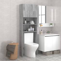 vidaXL Mobile Per Lavatrice Grigio Sonoma 64x25.5x190 cm