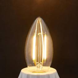 Lindby E14 LED filament candle bulb 2 W, clear, 2,700 K