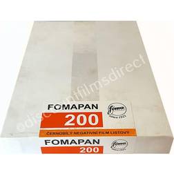 Foma Film FOMAPAN 200 Creative 4x5&quot Black and White Negative Film, 50 Sheets