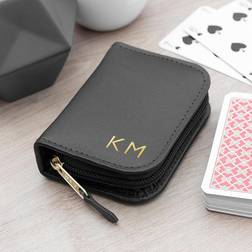 Treat Gifts Personalised Leather Single Playing Cards Case