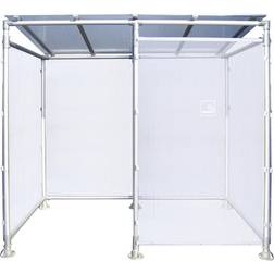 Raucherunterstand ECO 2506 mm Silber Procity