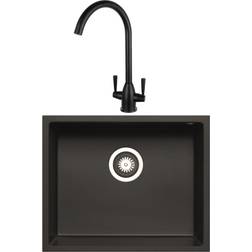 Enza Single Bowl Undermount Granite Kitchen