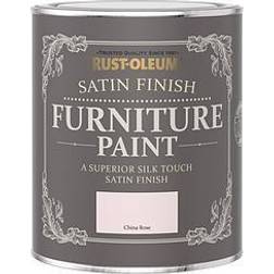 Rust-Oleum Satin Furniture Paint China Rose 750Ml 0.75L