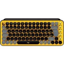 Logitech POP Keys Wireless Mechanical Keyboard With Emoji Keys - Amarillo