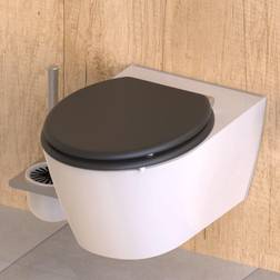 SCHÜTTE Tapa De WC Cierre Suave Slim Anthrazit