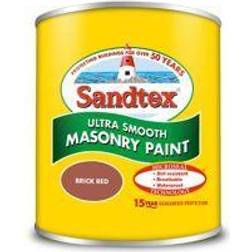 Sandtex Microseal Ultra Smooth Weatherproof Masonry Red