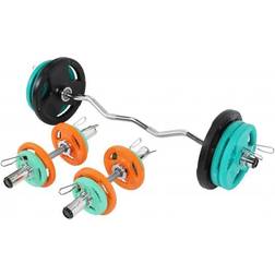 Gorilla Sports Curlstång Hantlar TRIGRIP 50 mm 75kg