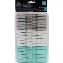 JVL Strong Rust Resistant Clothes Peg - Aqua/Grey
