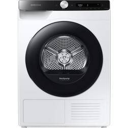 Samsung DV80T5220AE, Fristående, Frontmatad Svart, Vit