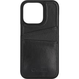 Krusell iPhone 14 Pro Cover Leather CardCover Sort