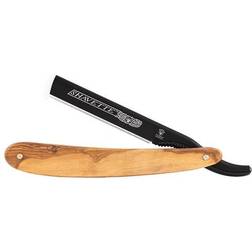 Dovo Shavette Olive Wood & Black Aluminum