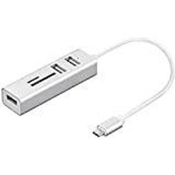 Nilox NX090301141 Laptop-Dockingstation USB 3.2 Gen 1 Type-C Silber
