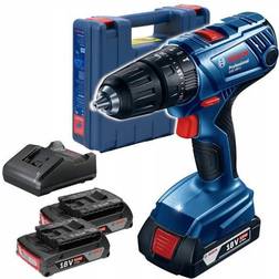 Bosch Slagskruetrækker bor GSB 180-LI; 18 V; 2x2,0 Ah batt