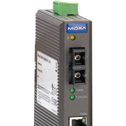 MOXA Moxa IMC-21-S-SC, 100 Mbit/s, 10/100Base-T(X) 100Base-FX, Ledningsført, 40000 m, 1310 nm, -36 dBmW