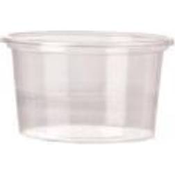 Dressingbæger 80 ml Ø70 mm Rundt PS Klar 30 pk x 100 stk