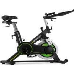 Zipro Cyclette Indoor bike Dynamite connessa iConsole e Kinomap volano 20 kg nero verde