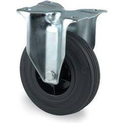 Tente 3478PRR200P63 Teollisuuspyörä kiinteä pyörä kumia, levy 137x105 mm 200 mm