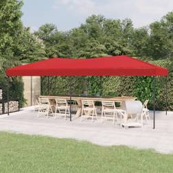 vidaXL Tenda Per Feste Pieghevole Rosso 3 x 6 m