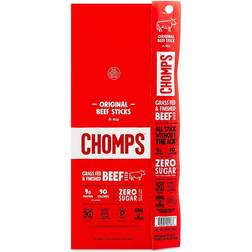 Chomps CHOMPS Grass-Fed Beef Sticks, Original 10 sticks