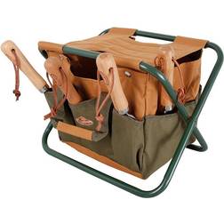 Esschert Design Borsa per Attrezzi da Giardino e Sgabello GT01