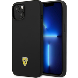 Ferrari FEHCP14SSIBBK iPhone 14 6,1 czarny/black hardcase Silicone Metal Logo