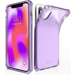 ItSkins Spectrum Clear Antimicrobial Bagsidecover til mobiltelefon termoplastisk polyuretan (TPU) Impacthane lyselilla for Apple iPhone XS M