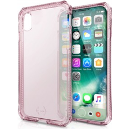 ItSkins SPECTRUM CLEAR skydd för iPhone XS X Rosa