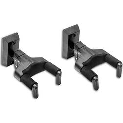 Hercules Gsp38wbk Plus Universal Autogrip Wall Mount Guitar Hanger Black, 2-Pack