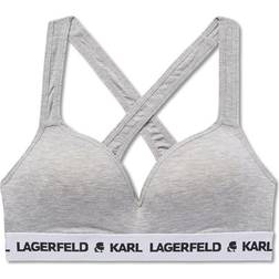 Karl Lagerfeld Logo Padded Bra