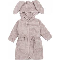 Müsli Bathrobe with Bunny Ears - Rose/Rose Moon