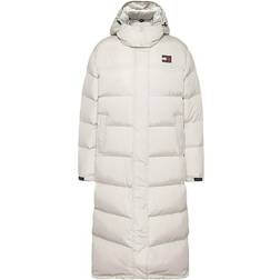 Tommy Jeans Alaska Long Puffer Coat - White