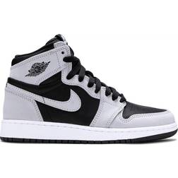 Nike Air Jordan 1 Retro High OG GS - Black/Light Smoke Grey/White