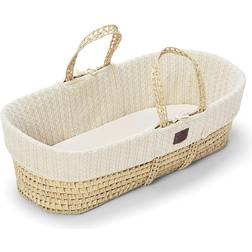 The Little Green Sheep Organic Knitted Moses Basket & Mattress