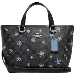 Coach Alice Satchel in Signature Canvas with Snowflake Print