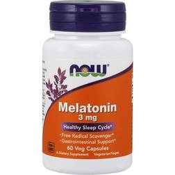 NOW Melatonin 3mg 60 stk