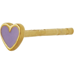 Stine A Petit Love Heart ørestik - Lilla